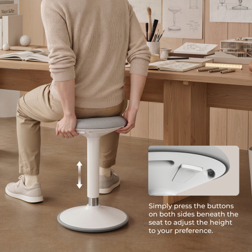 Ergonomic Height Adjustable Wobble Stool CH04-15 Dynamic Enough for Active Sitting from china(chinese)