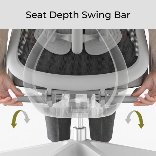 Ergonomic Office Chair with Adjustable Headrest, Backrest, Lumbar Support & Seat Depth OCH01-5 Precision Balanced for Extended Comfort. from china(chinese)
