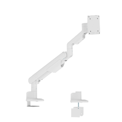 Single-Screen Space-Efficient Gas Spring Monitor Arm