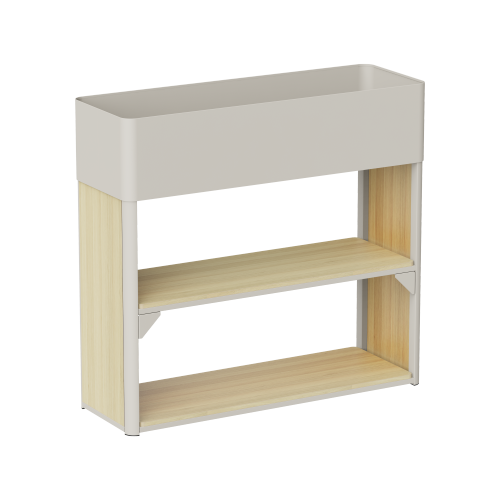 Floor Planter with Storage Shelf PST03-01 Integrate décor and function. from china(chinese)