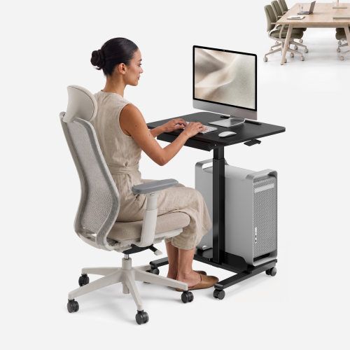 GlideMove Sit-Stand Workstation with Storage Base FWS16-01 Versatile Storage. Smooth Mobility. from china(chinese)