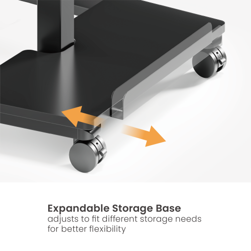 GlideMove Sit-Stand Workstation with Storage Base FWS16-01 Versatile Storage. Smooth Mobility. from china(chinese)