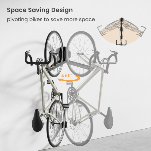 Swiveling Wall-Mounted Bike Rack LBM16-01 Easy to Use丨Perfect for Most Bikes from china(chinese)