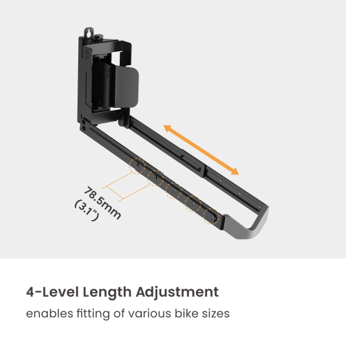 Swiveling Wall-Mounted Bike Rack LBM16-02 Easy to Use丨Perfect for Fat Bikes and E-Bikes from china(chinese)