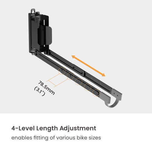 Swiveling Wall-Mounted Bike Rack for Bikes with Commuter Fenders LBM16-03 Easy to Use | Perfect for Bikes with Commuter Fenders from china(chinese)