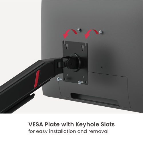 GeometricBlok Single-Screen Gas Spring Monitor Arm LDT126-C012 Gaming-Inspired Aesthetics with Great Value from china(chinese)