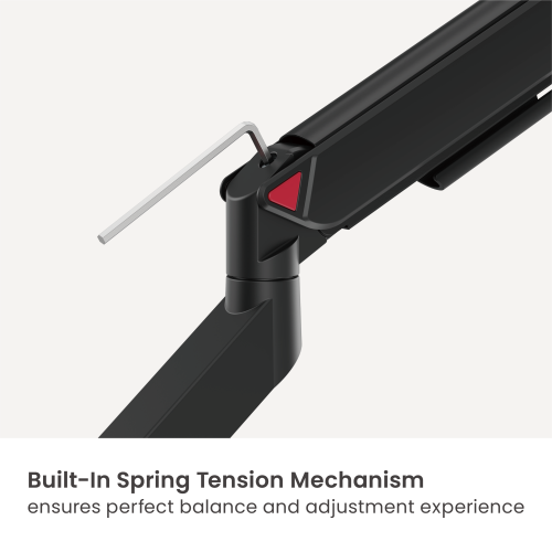 GeometricBlok Single-Screen Gas Spring Monitor Arm LDT126-C012 Gaming-Inspired Aesthetics with Great Value from china(chinese)