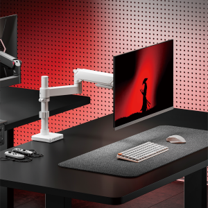 GeometricBlok Pole-Mounted Single-Screen Mechanical Spring Monitor Arm