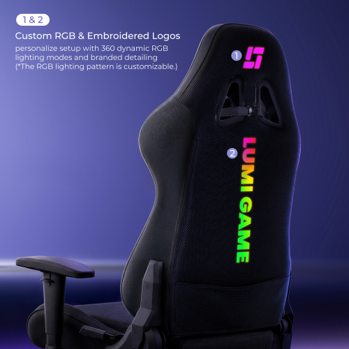 Dynamic Gaming Chair with RGB Lighting GCH01-2 Sync Your Light, Define Your Arena. from china(chinese)
