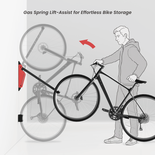 Vertical Wall-Mounted Bike Lift LBM18-01  · Effortless Lifting · E-Bike Friendly · Space-Saving from china(chinese)