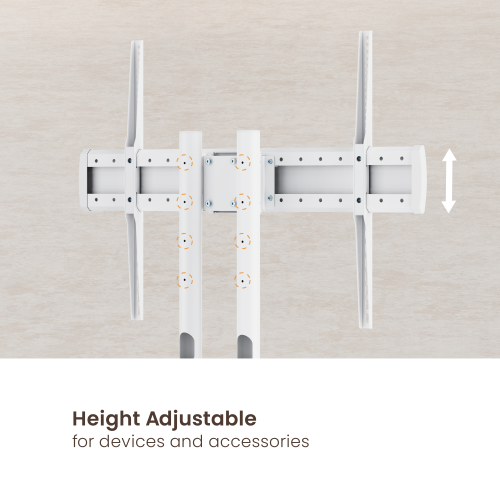 Ultra Heavy-Duty Mobile TV Floor Stand FS68-68TW-01 Fits TVs up to 100" / 100 kg (220 lbs) from china(chinese)