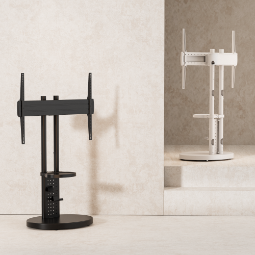 Ultra Heavy-Duty Mobile TV Floor Stand FS68-68TW-01 Fits TVs up to 100" / 100 kg (220 lbs) from china(chinese)