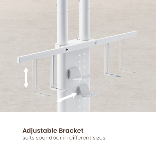 Pole-Mounted Soundbar Tray FS68-A01 Compatible with FS68-68TW-01 Only from china(chinese)