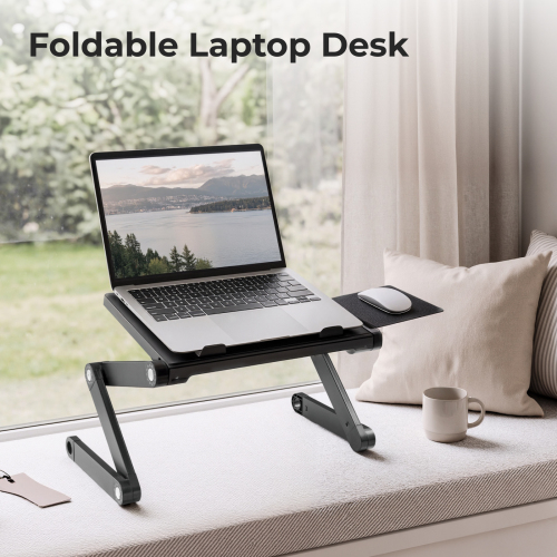 Height Adjustable Ventilated Laptop Desk with Mouse Pad Side Mount  LPD03-1 Tiltable Laptop Table for Stand Up/Sitting from china(chinese)