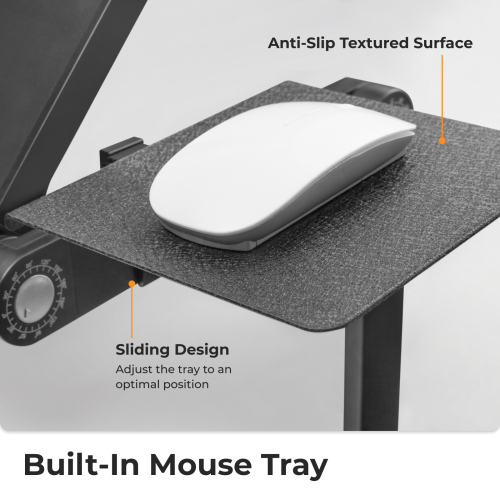 Height Adjustable Ventilated Laptop Desk with Mouse Pad Side Mount  LPD03-1 Tiltable Laptop Table for Stand Up/Sitting from china(chinese)