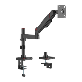  GeometricBlok Pole-Mounted Single-Screen Gas Spring Monitor Arm