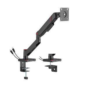  GeometricBlok Single-Screen Mechanical Spring Monitor Arm with 3.0 USB-A & USB-C Ports