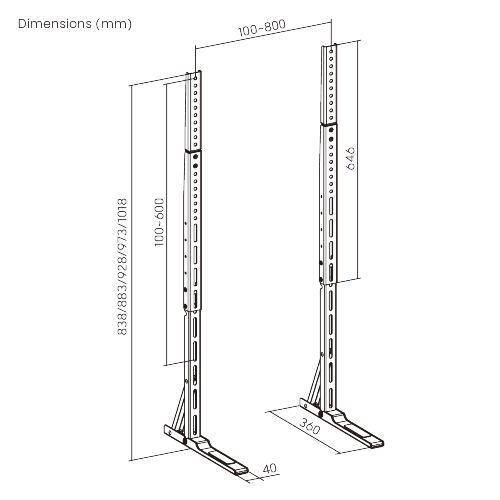 MaxView Tabletop TV Stand (for 37”-90” TVs) LDT03-30L Engineered for bigger screens with quick installation. from china(chinese)