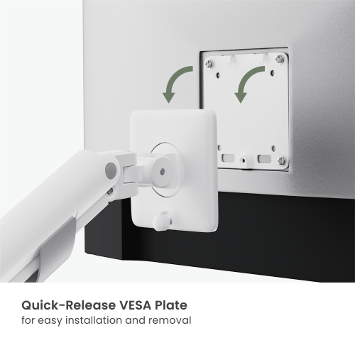  Nova Slim Mechanical Spring Dual Monitor Arm LDT105-C024  Slim, Sleek, Smooth from china(chinese)