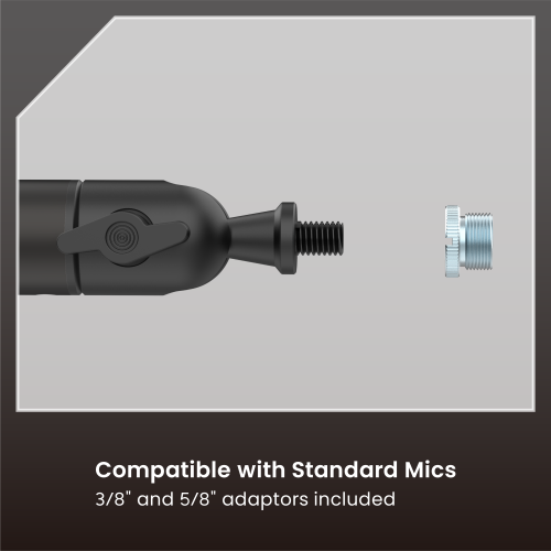 Aluminum Low Profile Microphone Boom Arm (with Extension Riser) MDS23-1 Aluminum Engineering. Perforated Aesthetics. from china(chinese)