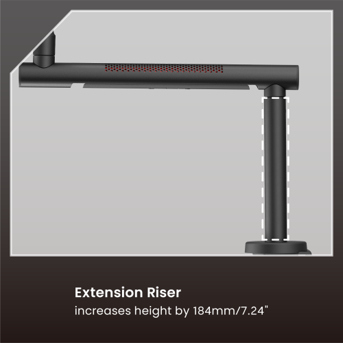 Aluminum Low Profile Microphone Boom Arm (with Extension Riser) MDS23-1 Aluminum Engineering. Perforated Aesthetics. from china(chinese)