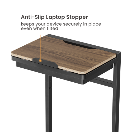Tiltable C-Shaped Side Table with Storage Box TS11-01 Work, Relax, Store — All in One Smart Side Table from china(chinese)