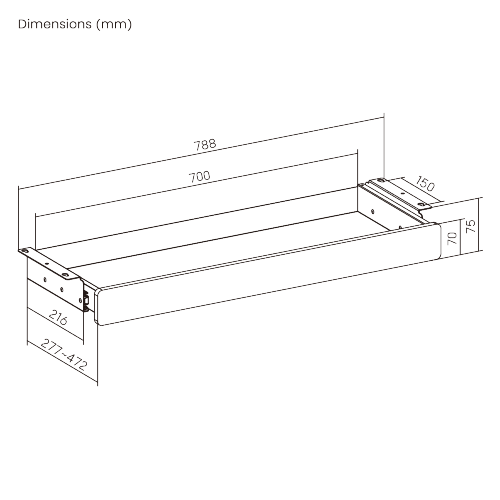 Modern Stylish Under-Desk Drawer DA22-2 Elegant Outside, Durable Inside from china(chinese)