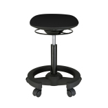 Ergonomic Height-Adjustable Mobile Wobble Stool