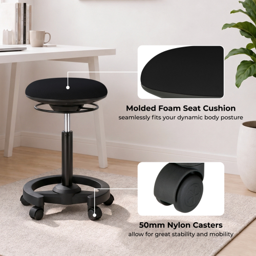 Ergonomic Height-Adjustable Mobile Wobble Stool CH04-23 Dynamic Enough for Active Sitting from china(chinese)