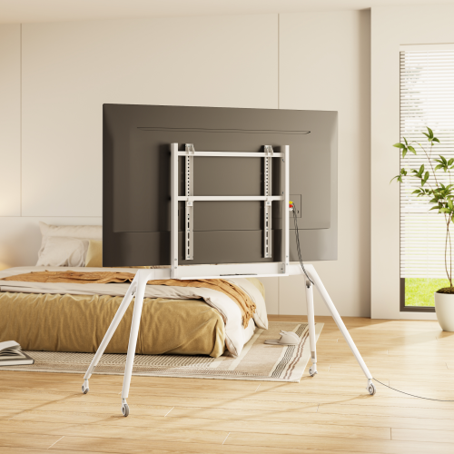 Premium Minimalist TV Cart FS67-46F-01W For most 70"-86" TVs from china(chinese)