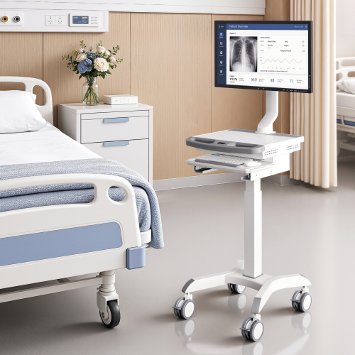 Electric Height-Adjustable Medical Cart with Monitor Mount MED14-1 Efficient Care, Always Within Reach from china(chinese)