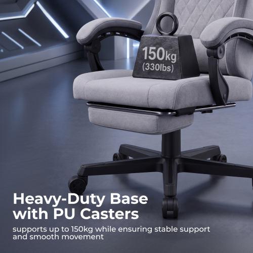 Comfy Fabric Gaming Chairs with Linkage Armrests CH09-5 For Comfortable Gaming Experience. from china(chinese)