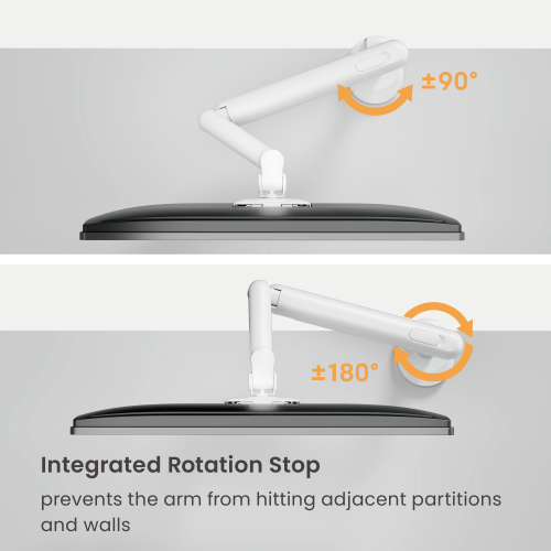 Single-Screen Space-Efficient Gas Spring Monitor Arm LDT133-C012 For most 17”-40” Screens from china(chinese)