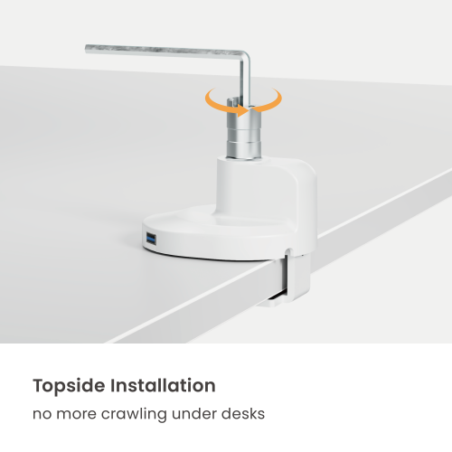 Single-Screen Space-Efficient Gas Spring Monitor Arm with USB Ports LDT133-C012UC For most 17”-40” Screens from china(chinese)