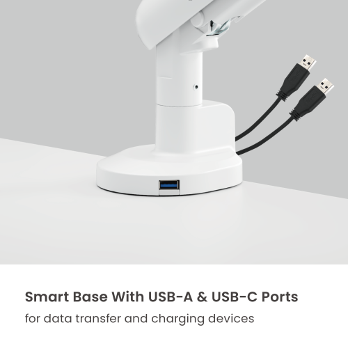 Single-Screen Space-Efficient Gas Spring Monitor Arm with USB Ports LDT133-C012UC For most 17”-40” Screens from china(chinese)
