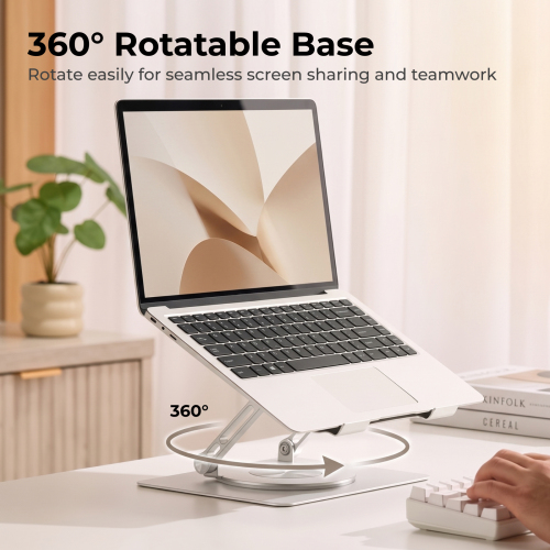 360° Rotating Foldable Laptop Riser LPS03-21 For 11"-17" laptops & tablets from china(chinese)