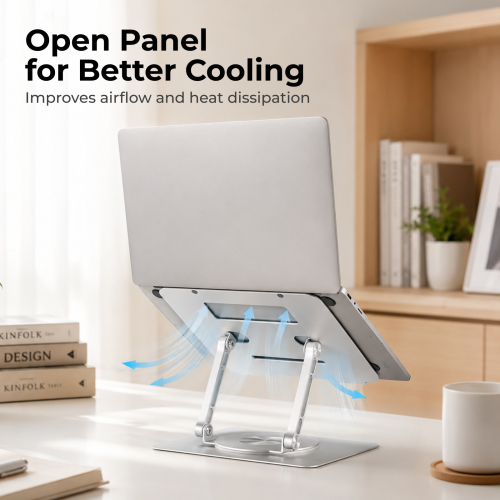 360° Rotating Foldable Laptop Riser LPS03-21 For 11"-17" laptops & tablets from china(chinese)