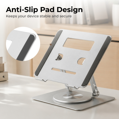 360° Rotating Foldable Laptop Riser LPS03-21 For 11"-17" laptops & tablets from china(chinese)