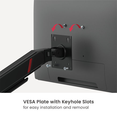 GeometricBlok Dual-Screen Mechanical Spring Monitor Arm with 3.0 USB-A & USB-C Ports LDT126-C024UCE Gaming-Inspired Aesthetics with Great Value from china(chinese)