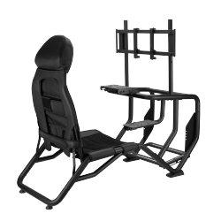 Compact Racing Simulator Cockpit with Gear Shift Mount & Monitor Mount