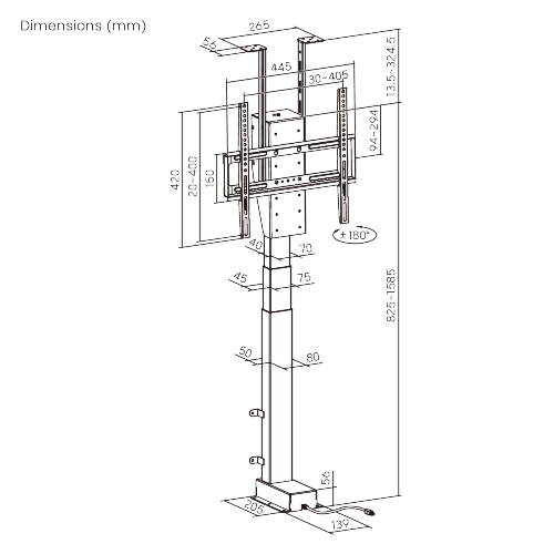 Smart Motorized TV Lift Stand with Motorized Swivel LP66E-44MX Conceal the TV for a Minimalist Look from china(chinese)