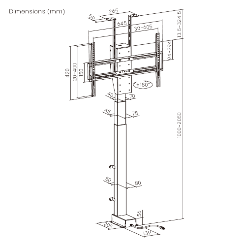  Smart Motorized TV Lift Stand with Motorized Swivel LP66E-46MLX  Conceal the TV for a Minimalist Look from china(chinese)