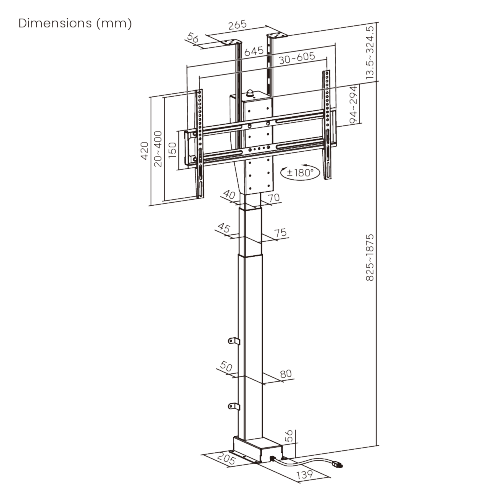 Smart Motorized TV Lift Stand with Manual Swivel LP66E-46MLS Conceal the TV for a Minimalist Look from china(chinese)