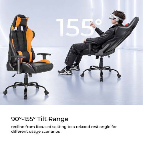 Dynamic Hard-Wearing Gaming Chair in Premium PVC GCH01-6 Professional Grade Resilience. from china(chinese)