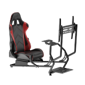 Classic Racing Simulator Cockpit with Single Monitor Mount
