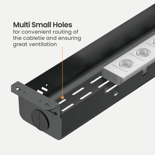 Screw-Mounted Under-Desk Cable Management Tray CC11-22-3S Increased Productivity with an Organized Workspace from china(chinese)