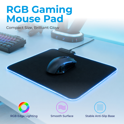 RGB Gaming Mouse Pad MP06-2 Light Up Your Gaming Mood with Glaring Colorful Lights from china(chinese)