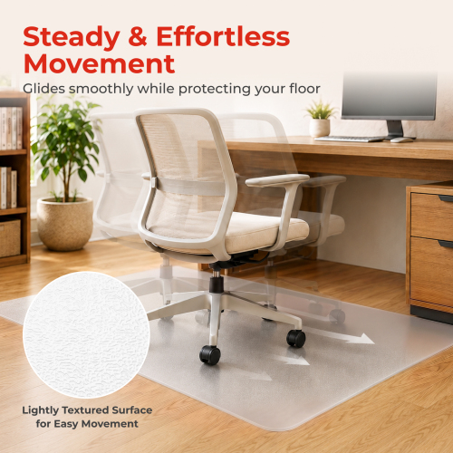 Clear Rectangle Chair Mat MAT01-5 Protector for Hard Floors Including Vinyl, Hardwood, Laminate, Stone, Tile and Concrete from china(chinese)