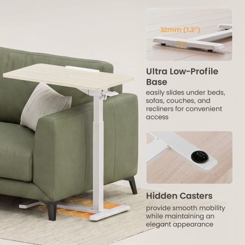 Mobile Adjustable Side Table FMT02-11 Effortless Mobility, Flexible Comfort from china(chinese)