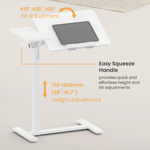 Mobile Adjustable Side Table FMT02-11 Effortless Mobility, Flexible Comfort from china(chinese)
